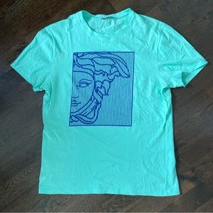 Mens Versace Collection turquoise shirt SZ M